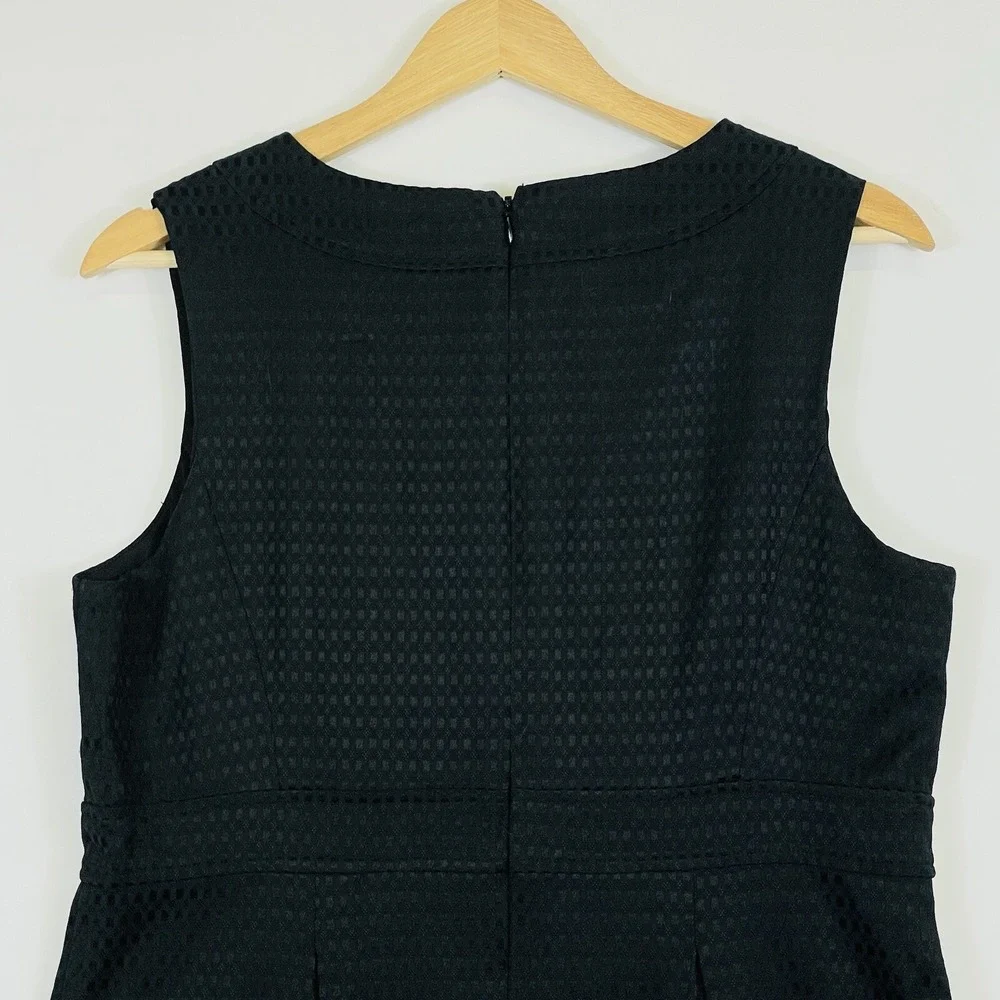 Oleg Cassini Sheath Dress Womens 14 Black‎ Cocktail LBD Minimal Timeless Classic